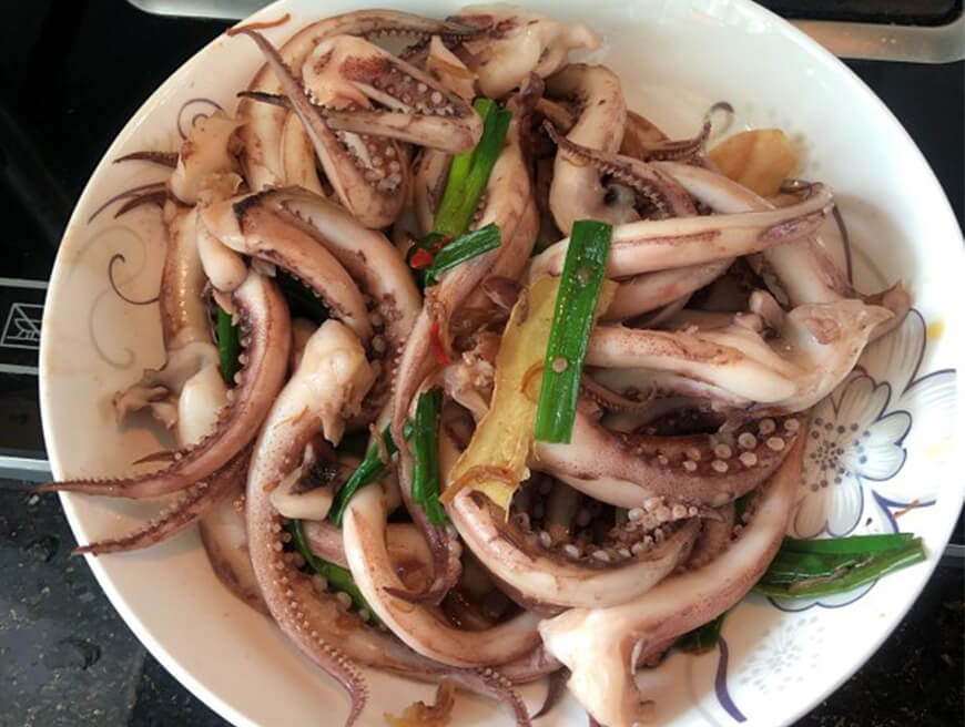 魷魚料理 - 辣炒魷魚腳